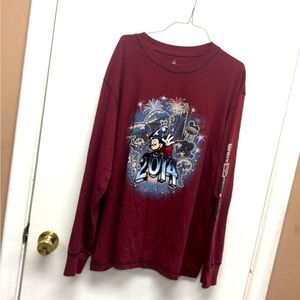 2014 Walt Disney World Embroidered Long-sleeve Mens size XXL